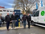 PvA Ladestation für Volkswagen ID. Buzz und Volkswagen Crafter an der Volkswagen Nutzfahrzeugzentrum München.